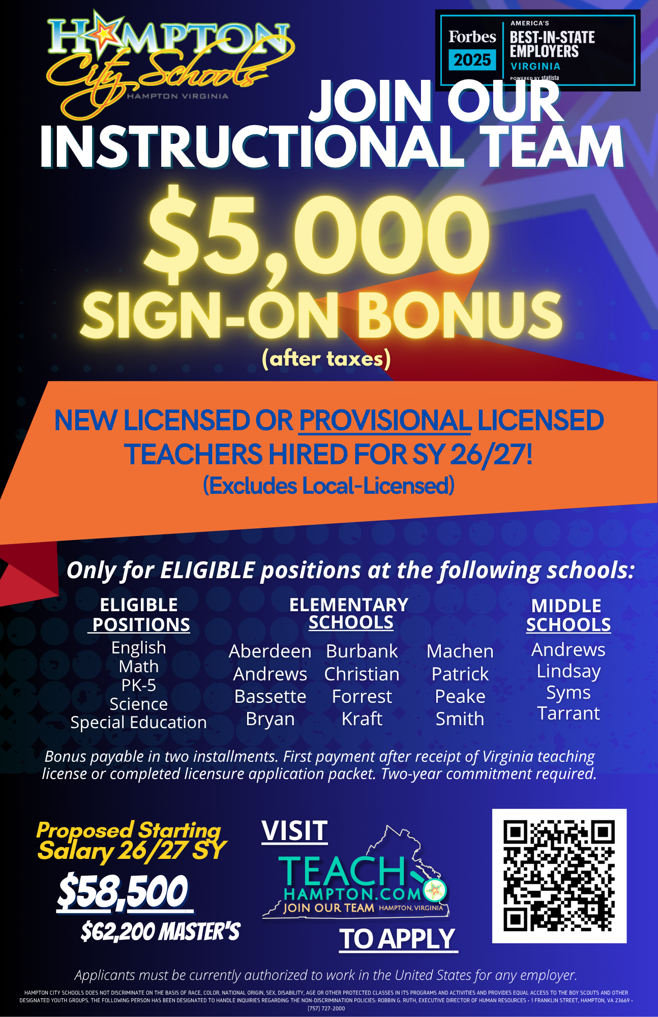 join our instructional team flyer
